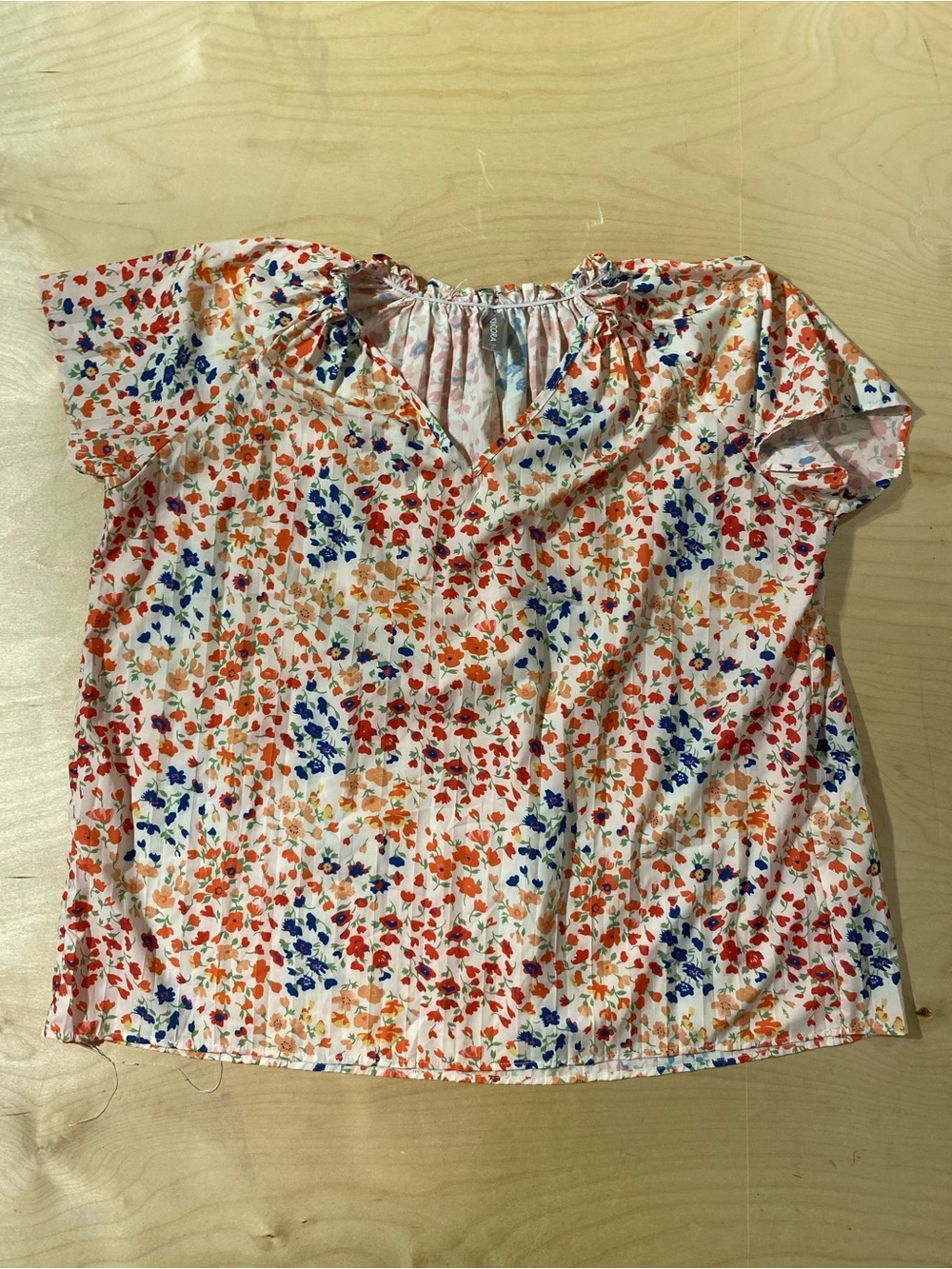 Noracora Women’s Floral Short Sleeve Blouse Medium (SB)
